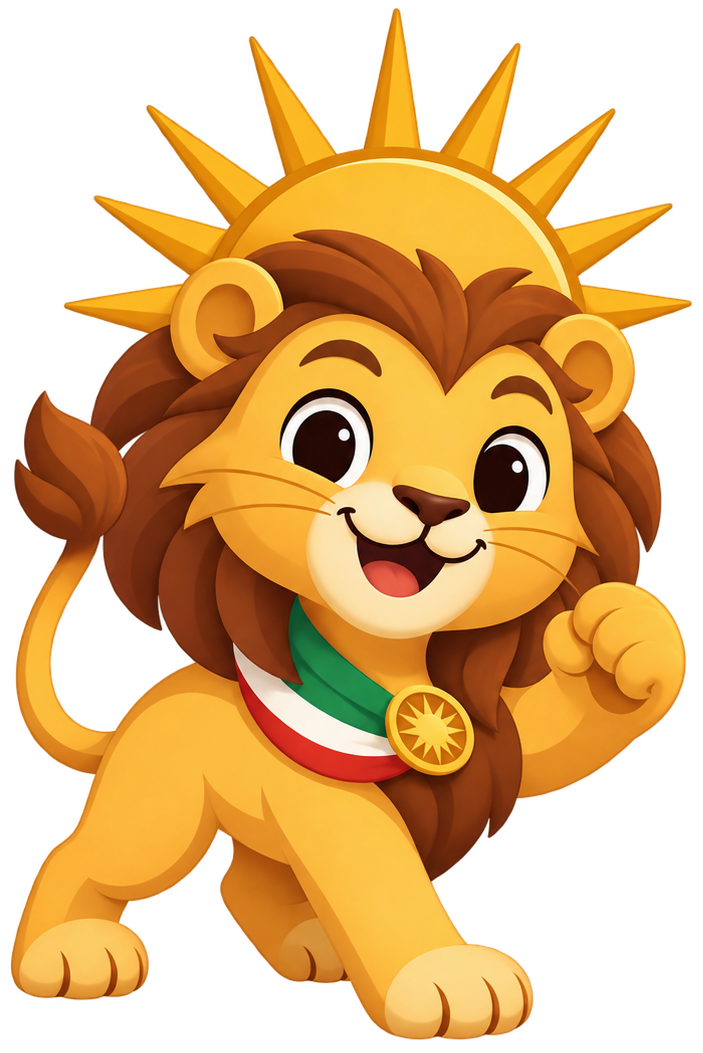 Pirooz, your Farsi learning mascot